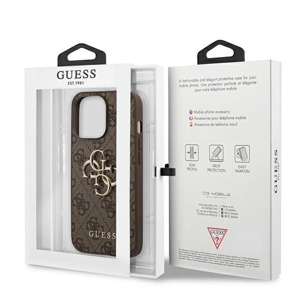 Oryginalne ekskluzywne etui od marki Guess Big Metal Logo dla iPhone 13 Pro Max